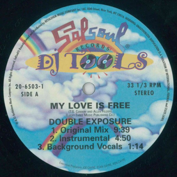 画像1: DOUBLE EXPOSURE / MY LOVE IS FREE (DJ TOOLS / 7VER) [★USED中古盤★サルソウル名曲をDJ専用に！] (1)