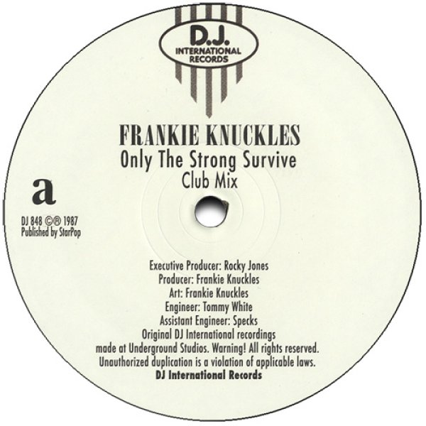 画像1: FRANKIE KNUCKLES / ONLY THE STRONG SURVIVE (2VER) [▲再発盤▲シカゴ・ハウス名曲！] (1)