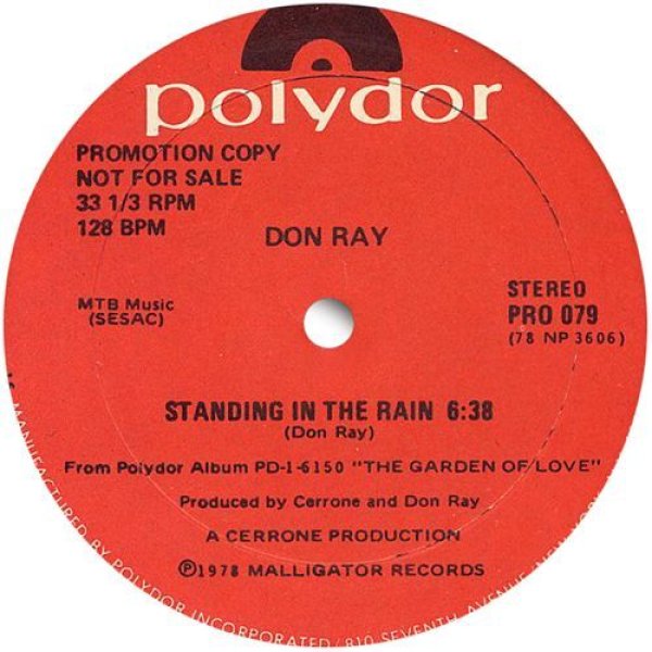 画像1: DON RAY / STANDING IN THE RAIN (全2曲) [▲REISSUE▲JOE CLAUSSELLの熱いプレーでお馴染み！] (1)