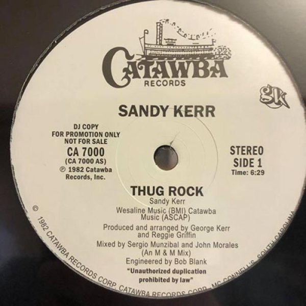 画像1: SANDY KERR / THUG ROCK (2VER)【廃盤/12inch】ほのぼの＆メロウ感が気もちいいブギー・ディスコ・ラップ！ (1)