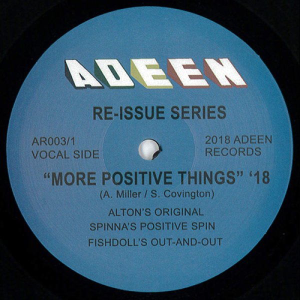 画像1: ALTON MILLER - MORE POSITIVE THINGS '18 (INCL. DJ SPINNA REMIXES)【12INCH】LOUIE VEGAやDAVID MORALESもプレイした2016年ヒット作がインスト＋NEWリミックスを収録してリイシュー！！ (1)