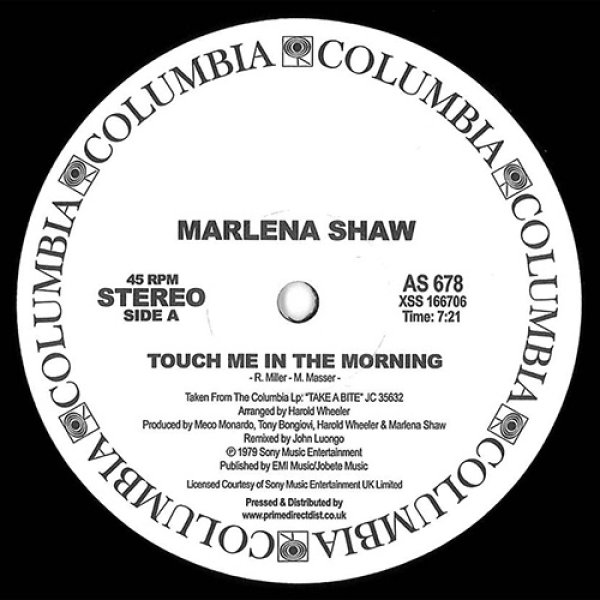 画像1: MARLENA SHAW - TOUCH ME IN THE MORNING (全2曲)【12INCH】オリジナル12"はプロモオンリーで入手困難！更にプレミア価格！遂に再発！ (1)