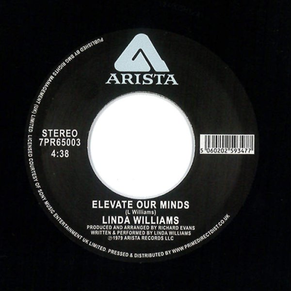 画像1: LINDA WILLIAMS - ELEVATE OUR MINDS (全2曲)【7INCH】1979年のFREE SOUL & BOOGIE DISCO名曲が遂にリイシュー！ (1)