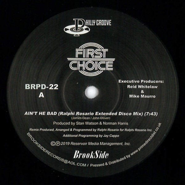 画像1: FIRST CHOICE - AIN’T HE BAD (RALPHI ROSARIO MIXES)【12"INCH】FIRST CHOICEによる名作が「2019リミックス」として12インチ・リリース！！ (1)