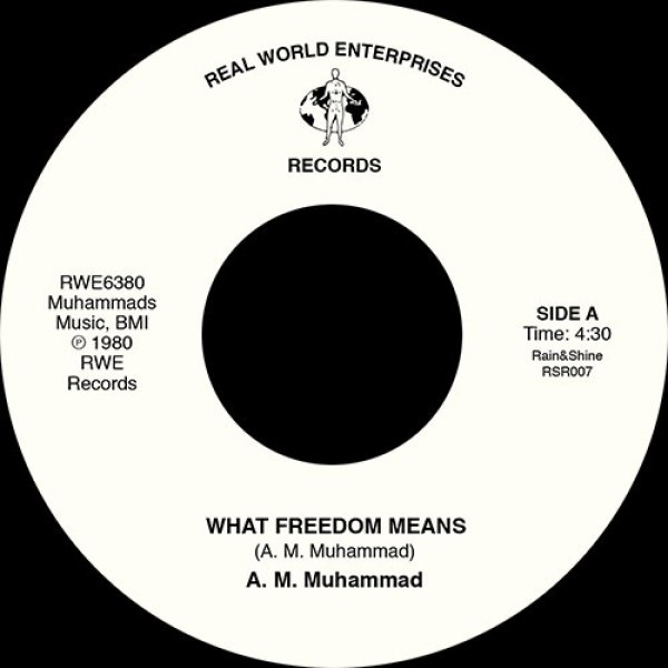 画像1: A.M.MUHAMMAD - WHAT FREEDOM MEANS / TENDERLY 【7"INCH】 オリジナルが激レアのモダン・ソウル・ブギーが再発！！ (1)