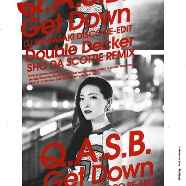 画像1: Q.A.S.B. - GET DOWN (DJ KAWASAKI DISCO RE-EDIT)【7"INCH】発売後、即完売だった4TH アルバム “THINKING OF YOU”より2曲がリミックス盤としてシングルカット！ (1)