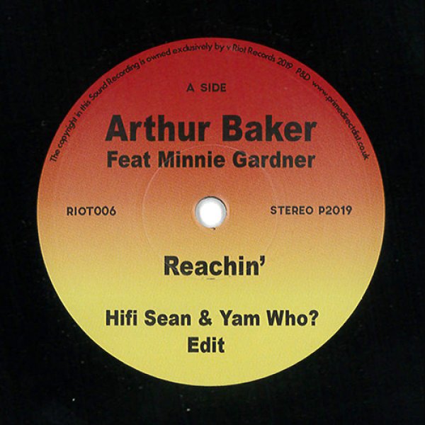 画像1: ARTHUR BAKER feat. MINNIE GARDNER - REACHIN'【7"INCH】DANNY KRIVITチャートにインする注目の1枚！！ (1)