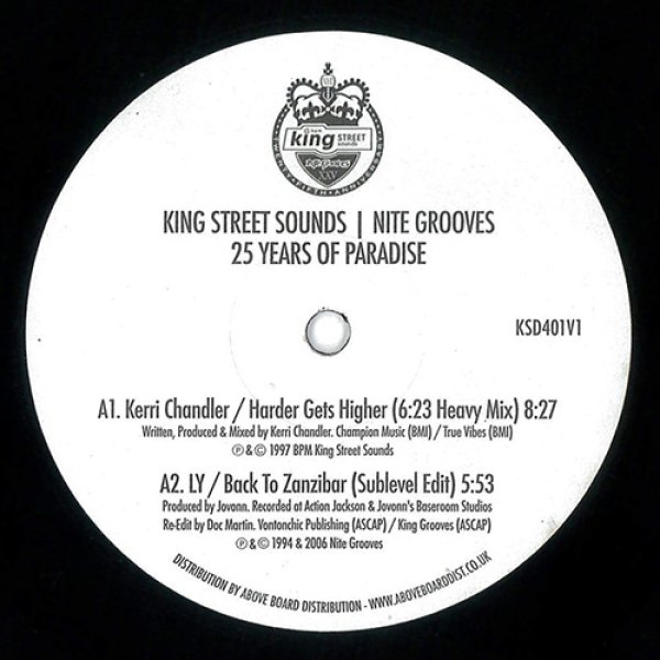 V.A. - KING STREET SOUNDS / NITE GROOVES : 25 YEARS OF PARADISE 