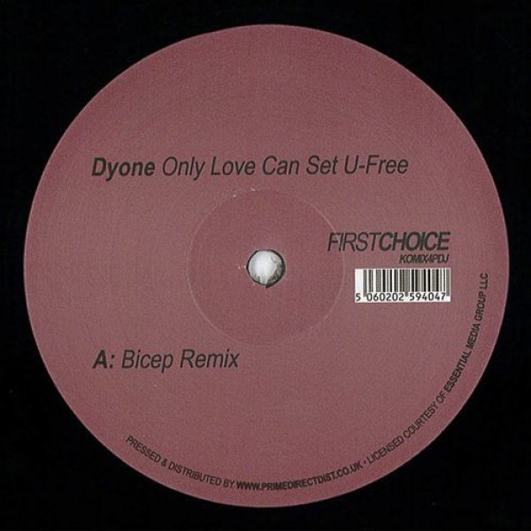 画像1: DYONE - ONLY LOVE CAN SET U-FREE (BICEP REMIX) 【12"INCH】 2015年に大ヒットしたハウスアンセムが(祝)ヴァイナル化！！ (1)