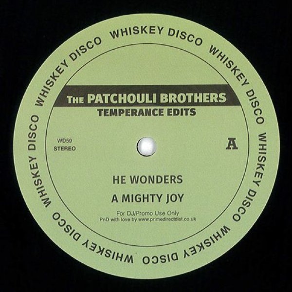 画像1: THE PATCHOULI BROTHERS - TEMPERANCE EDITS EP【12"INCH】SLEAZY MCQUEEN主宰「WHISKEY DISCO」から強力・ディスコ・エディット入荷！ (1)