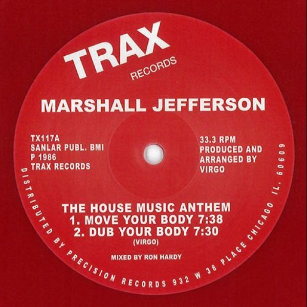 画像1: MARSHALL JEFFERSON - HOUSE MUSIC ANTHEM (RED VINYL REPRESS)【限定12"INCH】 "MOVE YOUR BODY"の4ヴァ―ジョン収録！シカゴ・ハウスの古典が限定300枚リマスタリング復刻！！ (1)