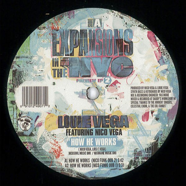 画像1: LOUIE VEGA - EXPANSIONS IN THE NYC - PREVIEW EP 2【12"INCH】ルイ・ベガの息子、ニコ・ベガとのコラボ作を収録！リリース予定アルバム「EXPANSIONS IN THE NYC」から先行リリース第2弾！！ (1)