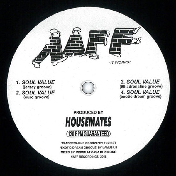 画像1: HOUSEMATES - SOUL VALUE【12"INCH】リリースは2018年。オールドスクールなハウスを披露して好評だった1枚がリプレスされて再登場！！ (1)