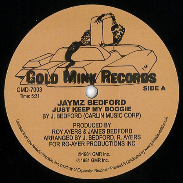 画像1: JAYMZ BEDFORD - JUST KEEP MY BOOGIE【12"INCH】ROY AYERSが'80年代初頭に立ち上げた自主レーベルより1981年にリリースしたブギー・ディスコ名曲が再発！ (1)