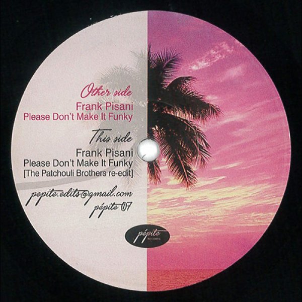 画像1: FRANK PISANI - PLEASE DON'T MAKE IT FUNKY【7"INCH】1980年にリリースされたシカゴ産ブギー・ソウル名曲が再発！カップリングは大人気のTHE PATCHOULI BROTHERSによるリエディット！！ (1)