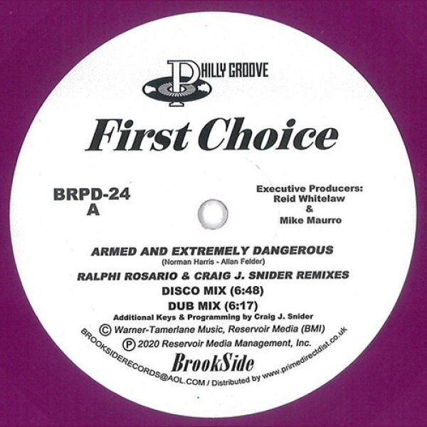 画像1: FIRST CHOICE - ARMED AND EXTREMELY DANGEROUS / LOVE AND HAPPINESS (REMIXES)【12"INCH】往年のディスコ・ファン及びディスコ＆ハウスDJは見逃し聴き逃し厳禁の1枚！！ (1)