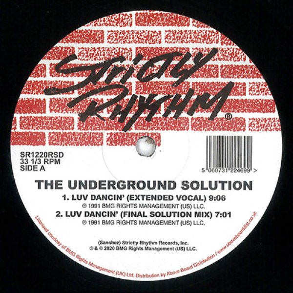 画像1: THE UNDERGROUND SOLUTION - LUV DANCIN' (30TH ANNIVERSARY)【2×12"INCH】ROGER SANCHEZ別名プロジェクト！ハウス・ミュージック永遠の名曲 "LUV DANCIN'" リリース30周年記念盤が登場！！ (1)