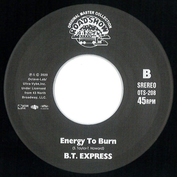 画像4: B.T. EXPRESS - HAVE SOME FUN / ENERGY TO BURN 【7"INCH】(RSD DROPS 2020 限定商品 - 8/29)  1980年リリース・アルバム『1980』収録の大人気ディスコ名曲が「RSD DROPS 2020」の限定商品として7インチで登場！ (4)