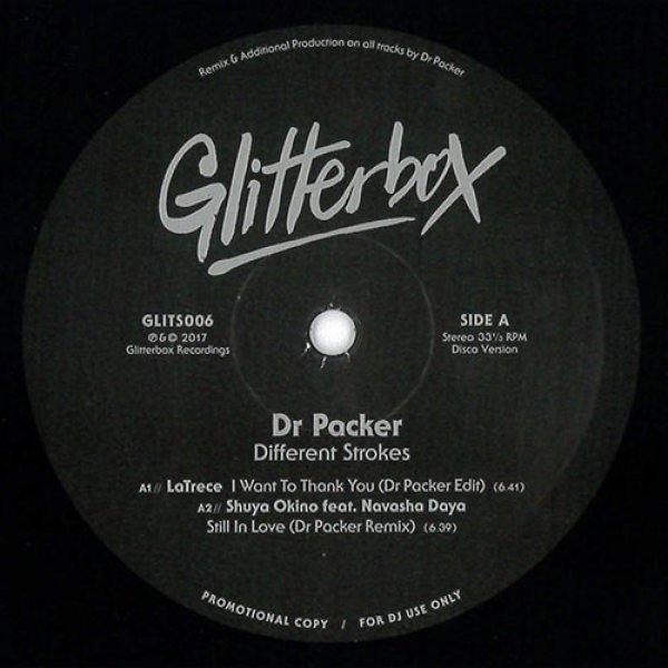 画像1: DR PACKER - DIFFERENT STROKES 【12"INCH】 2017年リリースの人気リミックス・シリーズ第1弾がリプレス！ALICIA MYERS名曲カヴァーや、沖野修也氏の大ヒット"STILL IN LOVE"など歌物ディスコ・ハウス全4曲をDR PACKERがリミックス！！ (1)