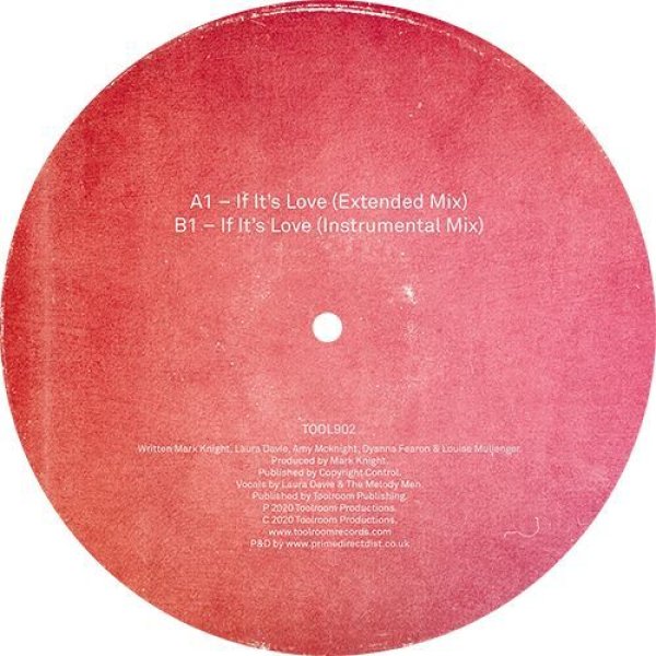 画像2: MARK KNIGHT FEATURING LAURA DAVIE & THE MELODY MEN - IF IT'S LOVE 【12"INCH】 パワフルなボーカルがフィーチャーするダンスフロア重視の込み上げ系ソウルフル・ハウス！！ (2)