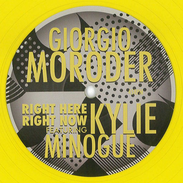 画像1: GIORGIO MORODER - RIGHT HERE RIGHT NOW FEAT. KYLIE MINOGUE (YELLOW CLEAR VINYL) 【12"INCH】 RSD DROPS 2020 限定商品で販売されたジョルジオ・モロダーによる2015年ヒット曲の未発表リミックスがリプレス！ (1)