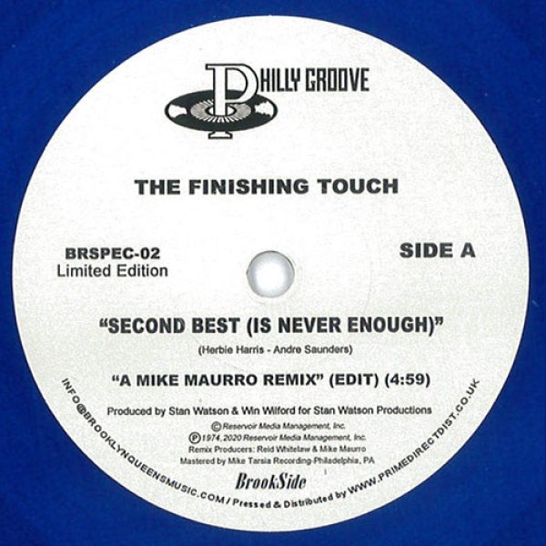 画像1: THE FINISHING TOUCH - SECOND BEST (IS NEVER ENOUGH) 【7"INCH】 ソウル＆ディスコ愛好家に人気のフィリー・モダン・ソウル1974年の傑作がリミックス収録で待望のリイシュー！ (1)