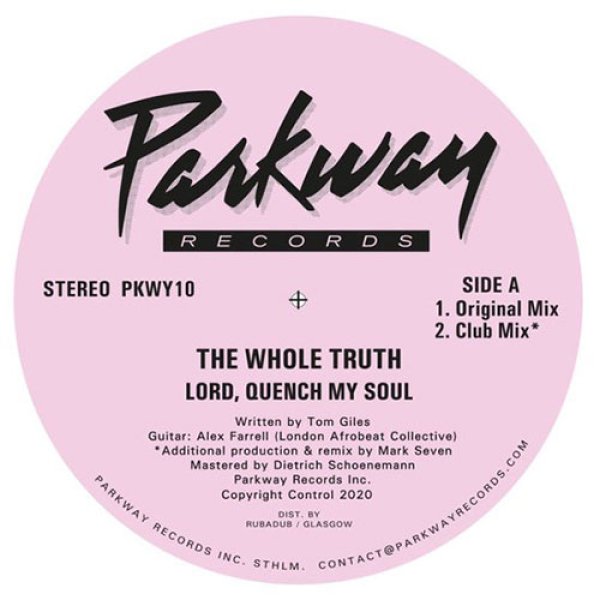 画像1: THE WHOLE TRUTH - LORD QUENCH MY SOUL 【12"INCH】 '80年代前半〜中期ガラージ系トラックやPAUL SIMPSON(あるいは「EASY STREET」)諸作などを彷彿させるエレクトリック・ファンク/ブギー〜プロト・ハウスを展開！ (1)