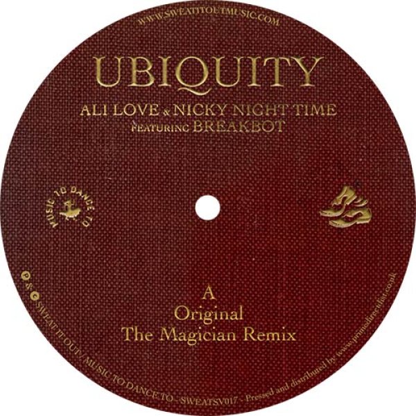 画像1: ALI LOVE & NICKY NIGHT TIME - UBIQUITY (FEAT. BREAKBOT) 【12"INCH】 ERIC DUNCANリミックス収録！"BE MINE TONIGHT"が大ヒットだったBREAKBOTをフィーチャーしたブギー/ポップなエレクトリック・ディスコを披露！！ (1)