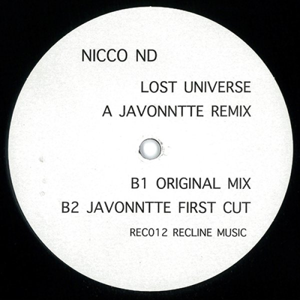 画像1: NICCO - LOST UNIVERSE 【12"INCH】 デトロイトのJAVONNTTEによるリミックス！ アメリカ産ディープ・ハウスを好むファンへお勧めの1枚が登場！！ (1)