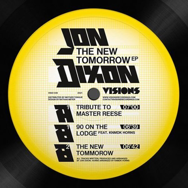 画像1: JON DIXON - THE NEW TOMORROW EP 【12"INCH】 デトロイト・シーンの新世代によるGALAXY 2 GALAXYやTIMELINE直系といえる正統派テック・ハウスが登場！！ (1)