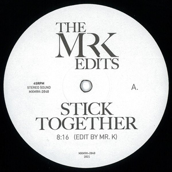 画像1: MR. K - STICK TOGETHER / BODY LANGUAGE 【12"INCH】 DANNY KRIVITによる人気の恒例シリーズ！ 今回はMINNIE RIPERTONと、JACKSON 5の名曲をナイス・リエディット！！ (1)