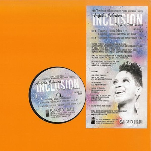 画像1: ANGELA JOHNSON - INCLUSION (THE SOUL FEAST REMIXES BY JOAQUIN JOE CLAUSSELL AND BRIAN BACCHUS) 【12"INCH】 COOLY'S HOT BOXのシンガー「アンジェラ・ジョンソン」2018年名作の新リミックスが登場！ (1)