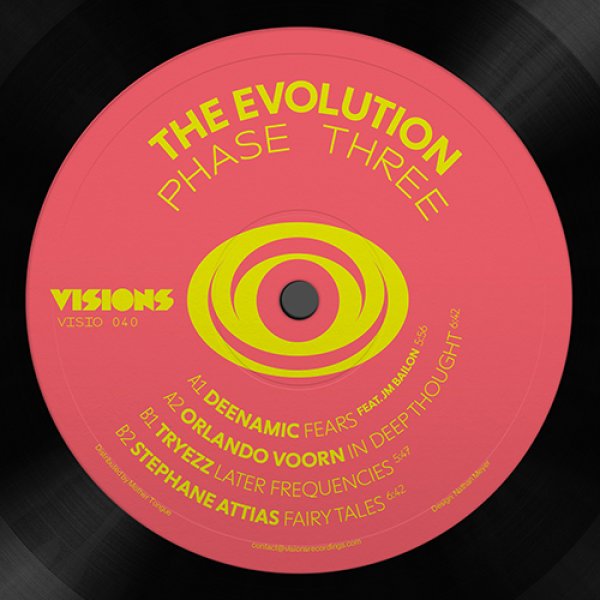 画像1: V.A. - THE EVOLUTION PHASE THREE 【12"INCH】 好評の「VISIONS INC」から人気シリーズ！ ジャジーなテイストやデトロイティッシュな要素を織り込んだクールなディープ・ハウスが入荷！！ (1)