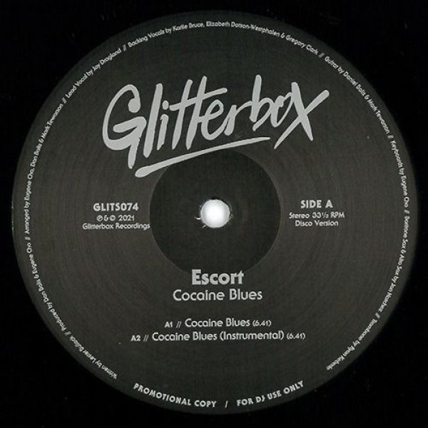 画像1: ESCORT - COCAINE BLUES (INCL. GREG WILSON REMIX) 【12"INCH】 2010年リリースのロング・セラー・ヒットが待望の再リリース！ ジャマイカのDILLINGERによる名曲"COCAINE IN MY BRAIN"をモチーフにしたブギー/ファンク！！ (1)