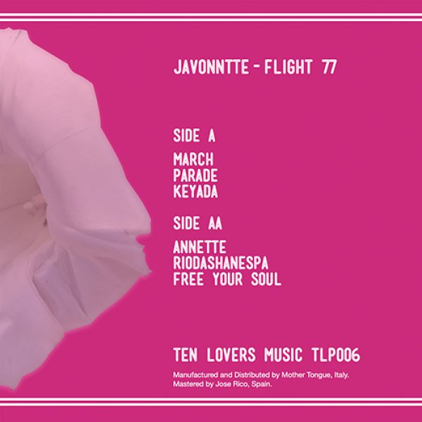 画像1: JAVONNTTE - FLIGHT 77 【12"INCH】 デトロイトのハウス・プロデューサーによるボッサやラテンなどの要素を取り入れたジャズファンク/フュージョンを基軸としながら、しなやかで豊かな味わい溢れるサウンドを展開！ (1)