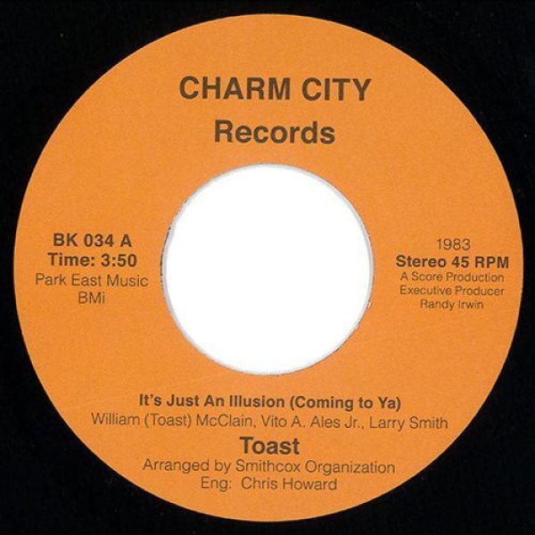 画像1: TOAST - IT'S JUST AN ILLUSION 【7"INCH】  CROWN HEIGHTS AFFAIRのメンバー等が参加し、NEW YORKのスタジオ・ミュージシャン達で結成されたTOASTによる甘くモダンな胸キュン・モダン・ソウルが再発！ (1)