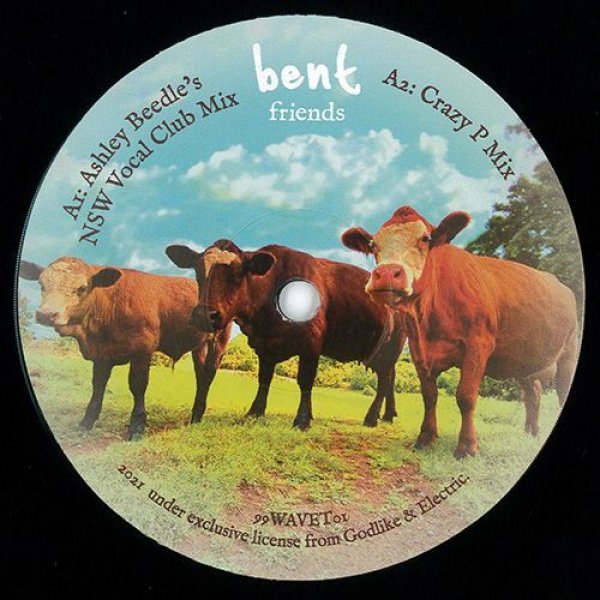 画像1: BENT - FRIENDS (ASHLEY BEEDLE, CRAZY P, NAIL & SOMETHIN' SANCTIFIED REMIXES) 【12"INCH】 約10年振りに再始動した最新アルバム『UP IN THE AIR』からリミックス・カット！ バレアリックでポップな女性ヴォーカル・ブギーハウスを展開！！ (1)