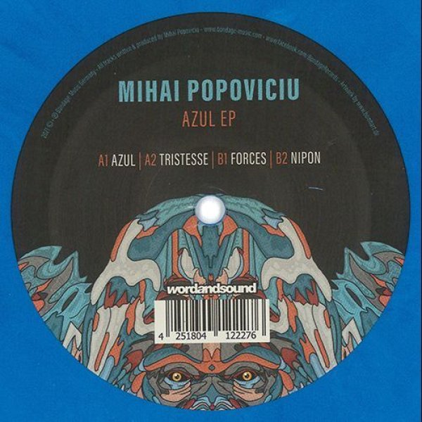 画像1: MIHAI POPOVICIU - AZUL EP (COLOURED VINYL) 【12"INCH】 ルーマニアのミニマル・ハウス先駆者による最高の『ザ・テックハウス』グルーヴ全4トラック！ さらにヴァイナル・オンリー・トラックも収録！！ (1)