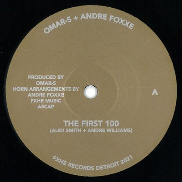 画像1: OMAR S + ANDRE FOXXE - THE FIRST 100 / DANCE YOUR BLUES AWAY (FEAT AMP FIDDLER) 【7"INCH】 ファンカデリックバンド長年のメンバー「アンドレ・フォクセ」とのコラボ作と、AMP FIDDLER参加のPRICEを彷彿させるグルーヴィー・ファンク！！ (1)