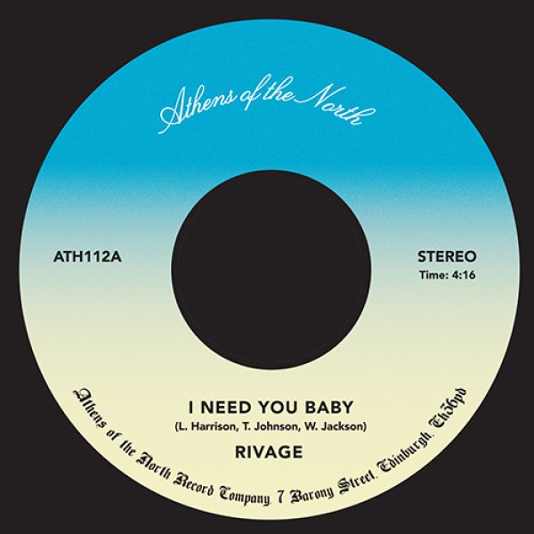 画像1: RIVAGE - I NEED YOU BABY / ANSWER 【7"INCH】 マイティー・ライダーズの元メンバーによるグループRIVAGEのレア・アルバムから初7インチ化！ 極上のモダン・ソウルとメロウ・ファンクを収録！ (1)