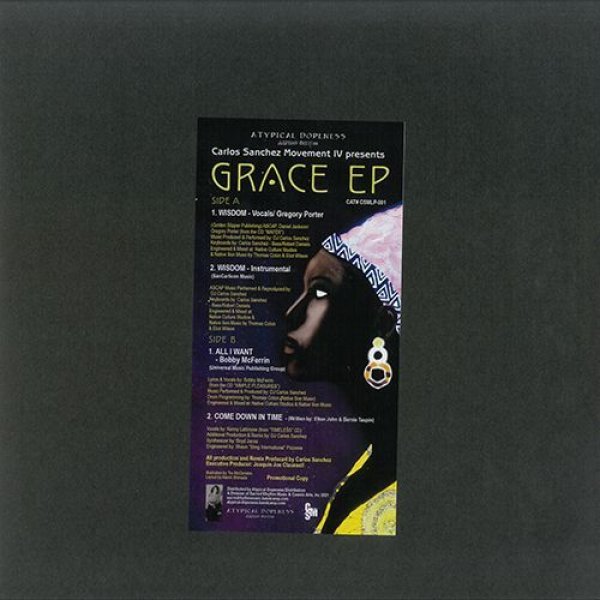 画像1: THE CARLOS SANCHEZ MOVEMENT - GRACE EP (BLACK VINYL) 【12"INCH】 "LOVE AND RESPECT"の大ヒットでお馴染みの「カルロス・サンチェス」18年振りとなる新作にして遺作をリリース！ (1)