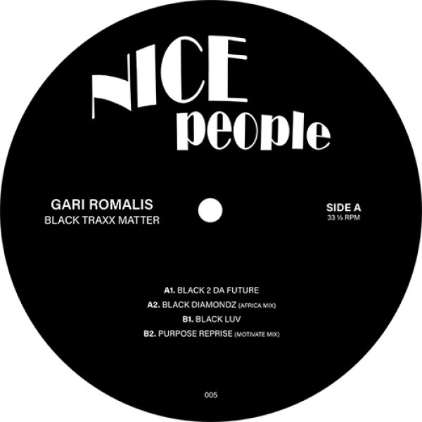 画像1: GARI ROMALIS - BLACK TRAXX MATTER 【12"INCH】 デトロイト・ハウスのベテラン、ガリ・ロマリスによるニューシングルが登場！ナイスなデトロイト・ディープ・ハウスを披露！！ (1)