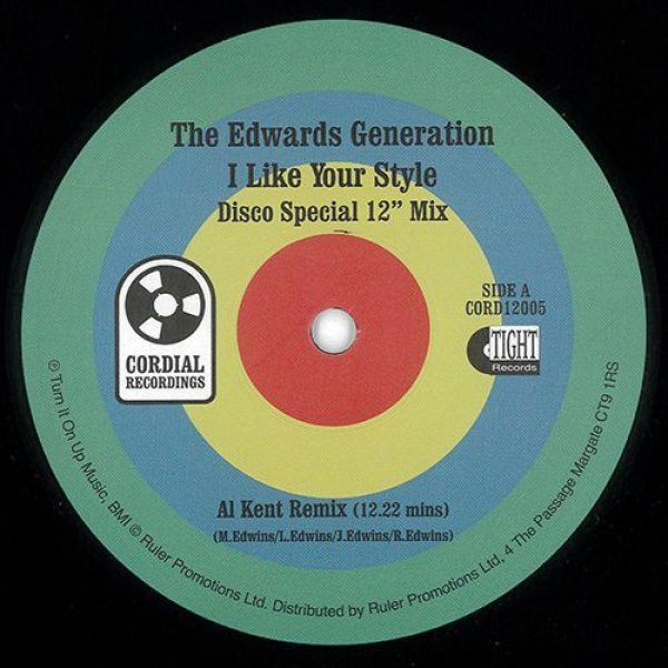 画像1: THE EDWARDS GENERATION - I LIKE YOUR STYLE (INCL.  AL KENT REMIX) 【12"INCH】(再入荷)  1977年の未発表キラーチューンをリミックス！ ディスコ/ファンク/ブギーのファンは見逃せない一枚です！！ (1)