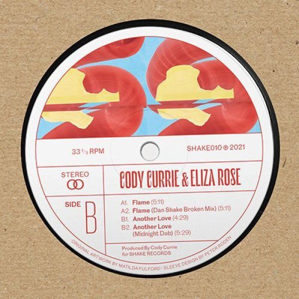 画像1: CODY CURRIE & ELIZA ROSE - FLAME EP 【12"INCH】 「TOY TONICS」からのソロ作やJOEL HOLMESとのタッグ作で話題を呼んできたロンドンのCODY CURRIEによるディープ＆ソウルフル・ハウス！ (1)