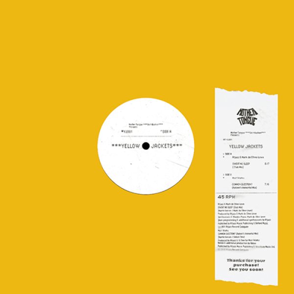 画像1: ATJAZZ & MARK DE CLIVE-LOWE / MIST WORKS - YELLOW JACKETS VOL. 1 【12"INCH】 ヴァイナル・オンリー新シリーズ第1弾！ジャズ/フュージョン的なエレクトリック・スペーシーなトラック他、大推薦ディープネス・ハウス！ (1)