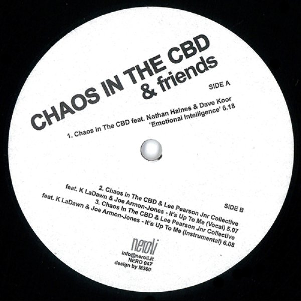 画像1: CHAOS IN THE CBD & FRIENDS - EMOTIONAL INTELLIGENCE / IT'S UP TO ME 【12"INCH】(再入荷)  南ロンドンの人気デュオ＆お友達アーチストによるジャジーでパーカッシブな気持ち良すぎるディープ・ハウス！ (1)