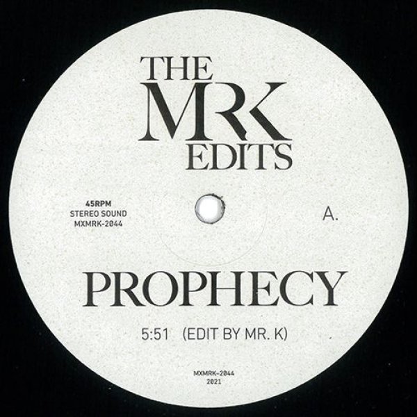 画像1: MR K - MR K EDITS: PROPHECY 【12"INCH】 DANNY KRIVITによる人気の恒例シリーズ！ 今回はLAMONT DOZIERがプロデュースを手掛けたMARGIE JOSEPHとDIONNE WARWICKの名曲 をナイス・リエディット！！ (1)