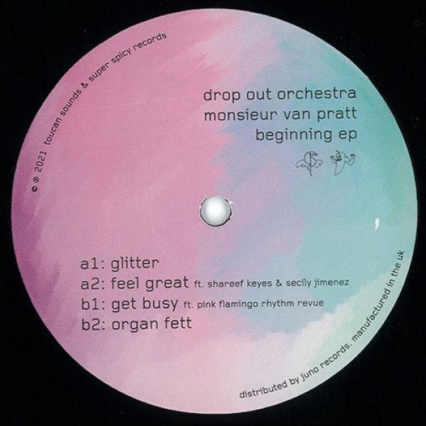 画像2: DROP OUT ORCHESTRA / MONSIEUR VAN PRATT - BEGINNING EP 【12"INCH】 ディスコ・エディット職人2人による素晴らしくナイスなディスコティック・ハウス＆ニュー・ディスコを展開する超大推薦の一枚！ (2)