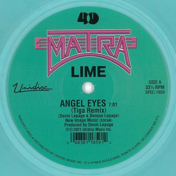 LIME - ANGEL EYES (TIGA REMIX)【限定12