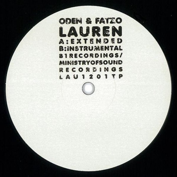 画像1: ODEN & FATZO - LAUREN 【12"INCH】 パリのエレクトロニックライブデュオがカナダのインディーポップバンドMEN I TRUSTのヒット曲をスペシャルなヴォーカルハウスにリエディットした話題曲が12インチで登場！ (1)